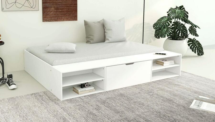 Home affaire Bed Magdala van mdf breedte ligoppervlak 140 cm opbergbox optioneel - Foto 3