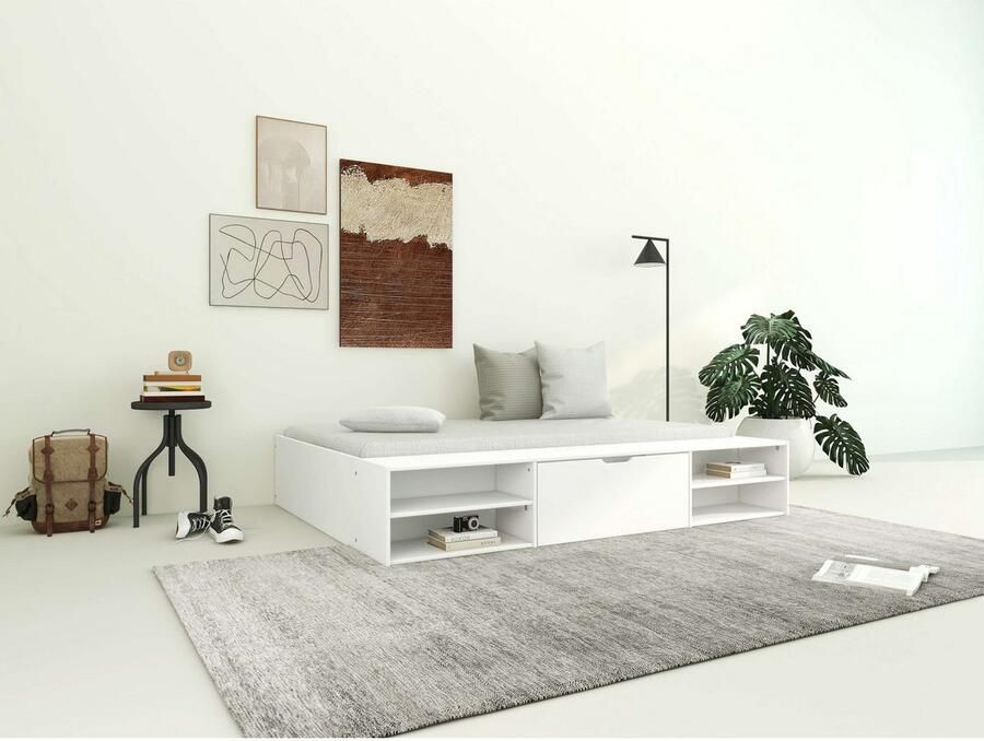 Home affaire Bed Magdala van mdf breedte ligoppervlak 140 cm opbergbox optioneel - Foto 2