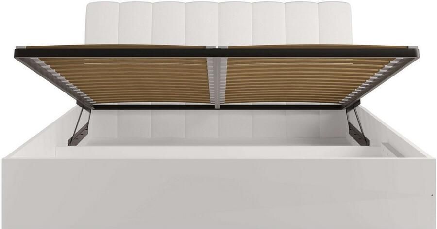 Home affaire Bed Malissa met gevoerd hoofdeinde zonder opbergruimte Bedframe slaapoppervlak 180x200 cm BxDxH 186 6 x 206 4 x 100 cm - Foto 5