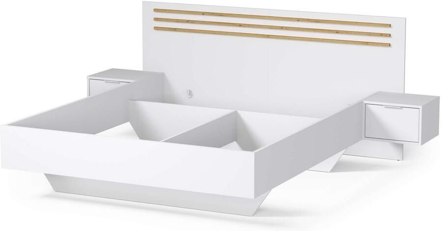 Home affaire Bed rame Calera met twee nachtkastjes (slaapoppervlak 180x200 cm) (set) - Foto 4