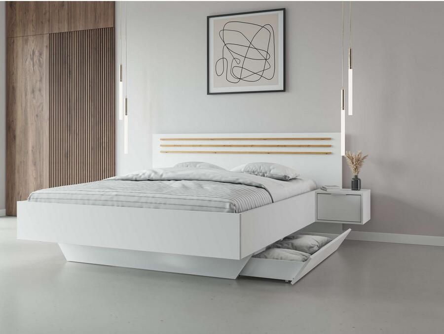 Home affaire Bed rame Calera met twee nachtkastjes (slaapoppervlak 180x200 cm) (set) - Foto 2
