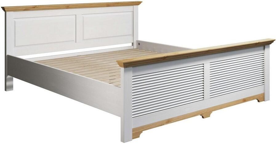 Home affaire Bed Rauna landhuisstijl elegant design met lamellen en kassetten 2 kleuren - Foto 5