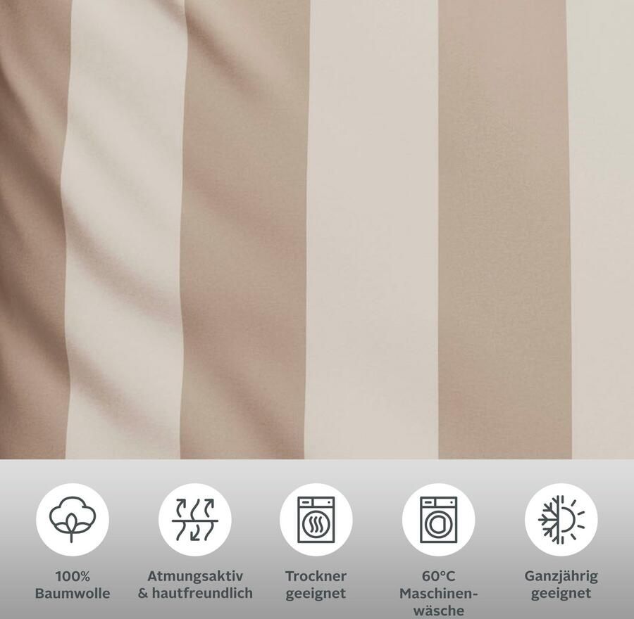 Home affaire Beddengoed Sari in verschillende kwaliteiten maritieme beddengoed met strepen - Foto 3