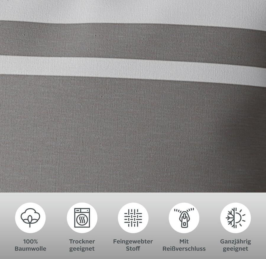 Home affaire Beddengoed Yonne in frisse kleuren gestreepte beddengoed vanaf maat 135x200 cm - Foto 2