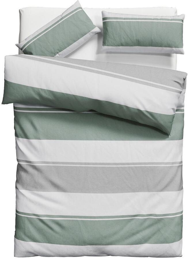 Home affaire Beddengoed Yonne in frisse kleuren gestreepte beddengoed vanaf maat 135x200 cm - Foto 4