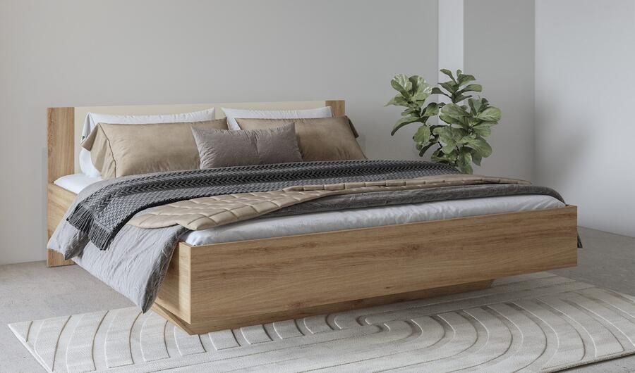 Home affaire Bedframe Bitry breedte 160 of 180 cm moderne bedomranding - Foto 5