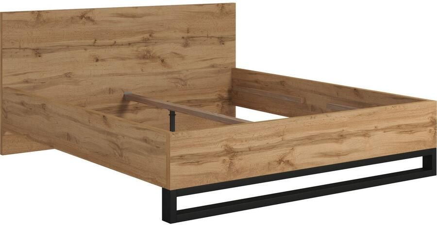 Home affaire Bedframe Bronne Made in Europe industriële stijl modern en tijdloos met slede in metaallook fsc-gecertificeerd keuze uit 3 breedtes - Foto 3