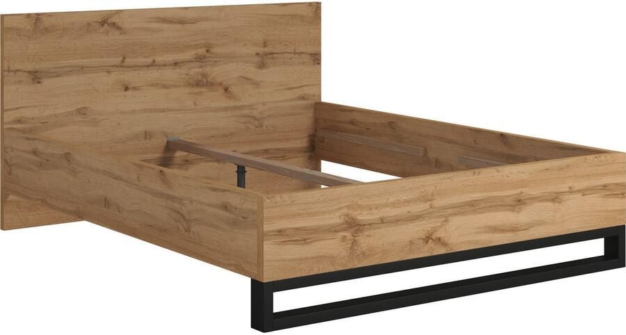 Home affaire Bedframe Bronne Made in Europe industriële stijl modern en tijdloos met slede in metaallook fsc-gecertificeerd keuze uit 3 breedtes - Foto 3