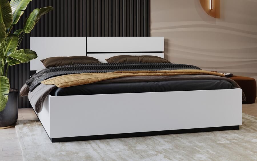 Home affaire Bedframe Cross moderne bedframe Tweepersoonsbed in twee maten stabiel bedframe - Foto 5