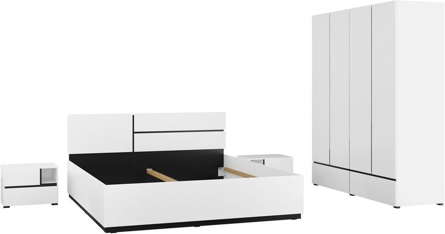 Home affaire Bedframe Cross moderne bedframe Tweepersoonsbed in twee maten stabiel bedframe - Foto 2