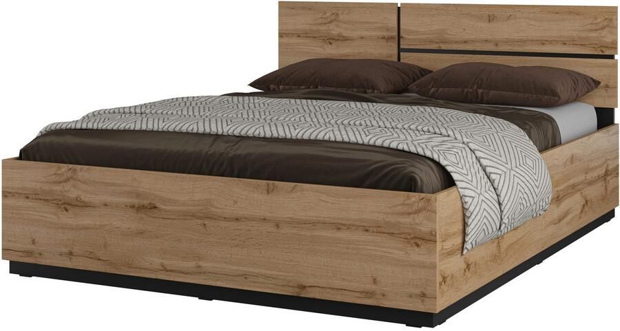 Home affaire Bedframe Cross moderne bedframe Tweepersoonsbed in twee maten stabiel bedframe - Foto 2