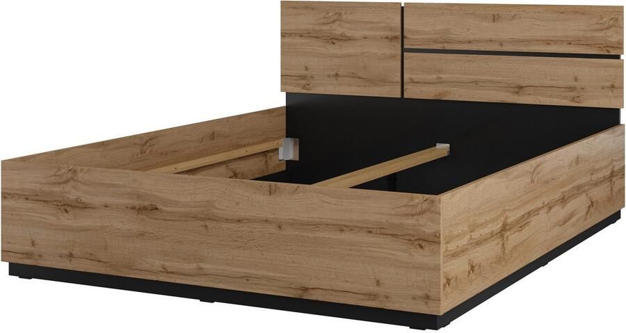 Home affaire Bedframe Cross moderne bedframe Tweepersoonsbed in twee maten stabiel bedframe - Foto 3