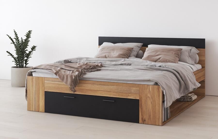 Home affaire Bedframe Faweza Breedte 160 of 180 cm Opbergbank Functiebureau lade met extra veel opbergruimte - Foto 7