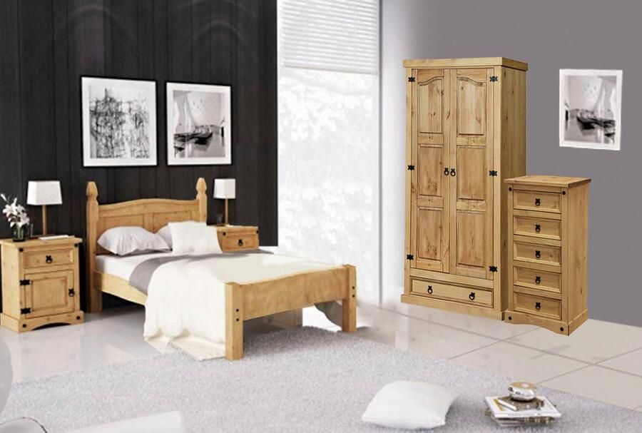 Home affaire Bedframe Houten oppervlak honingkleurig gewaxed (1-delig) - Foto 5