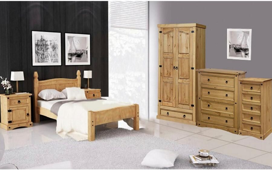 Home affaire Bedframe Houten oppervlak honingkleurig gewaxed (1-delig) - Foto 4