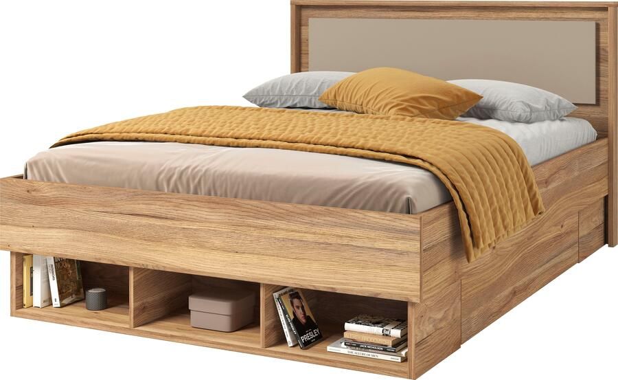 Home affaire Bedframe Wharton 140 160 of 180cm breedte Made in Europe Tweepersoonsbed met open planken FSC-gecertificeerd houtmateriaal - Foto 2