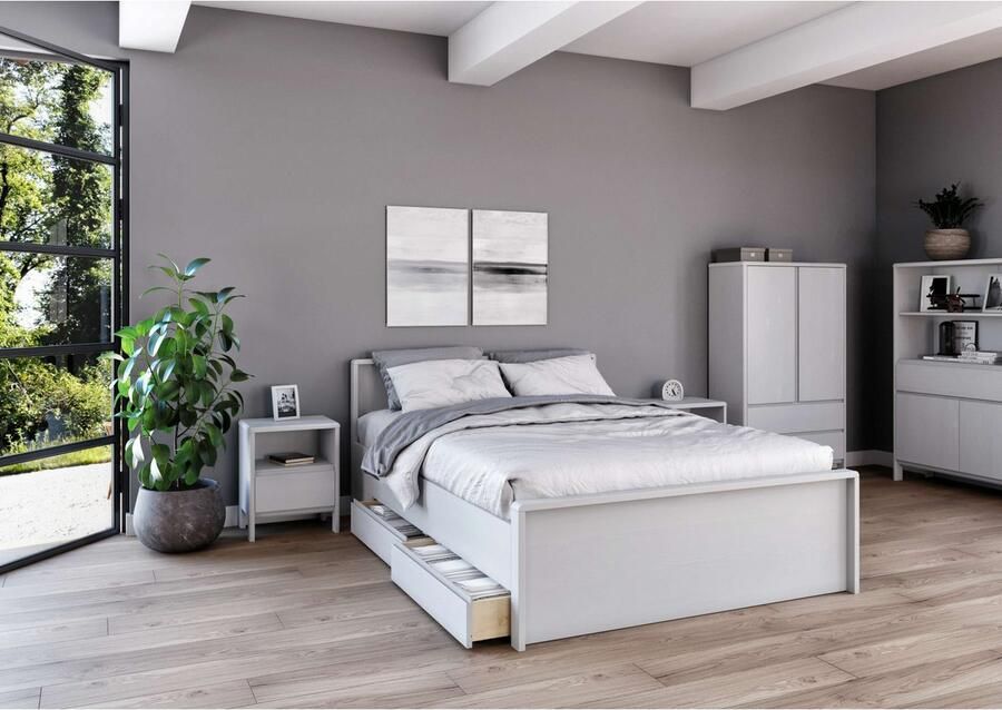 Home affaire Bedlade Luven van massief grenen 2 stuks passen perfect onder het bed luven (2 stuks)