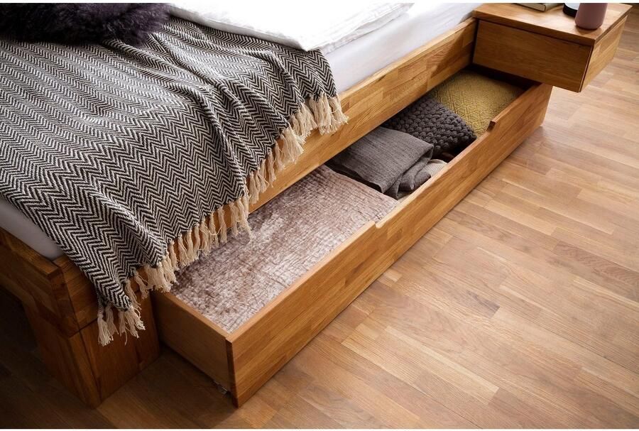 Home affaire Bedlade Tommy van massief wildeikenhout in verschillende breedten - Foto 2