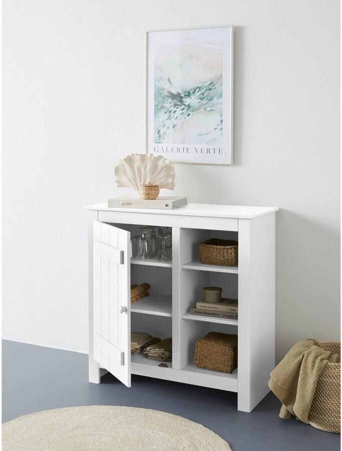 Home affaire Bergkast Bertram Massief hout 4 verstelbare planken magnetische sluiting hoogte 90 cm - Foto 4