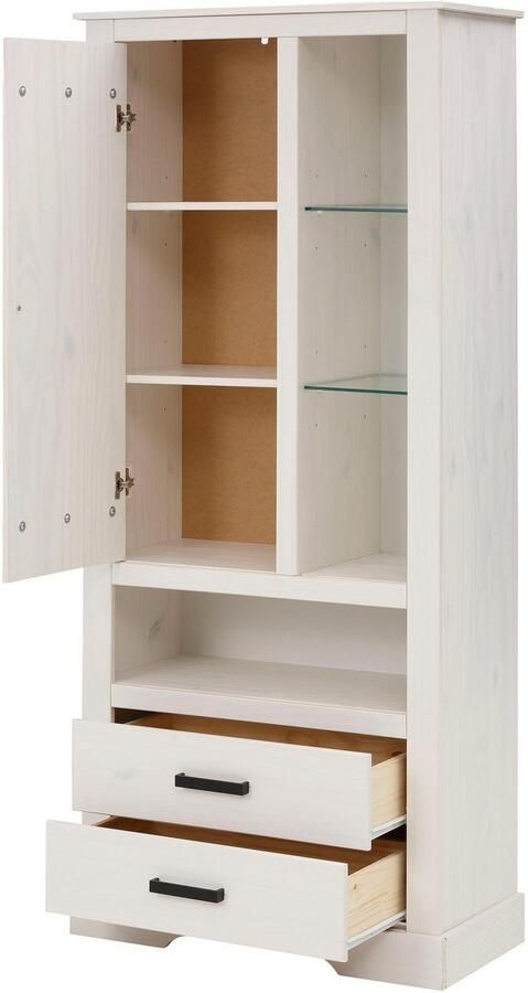 Home affaire Tv-meubel Loki Commode van massief grenenhout met glazen bodem breedte 160 cm - Foto 7