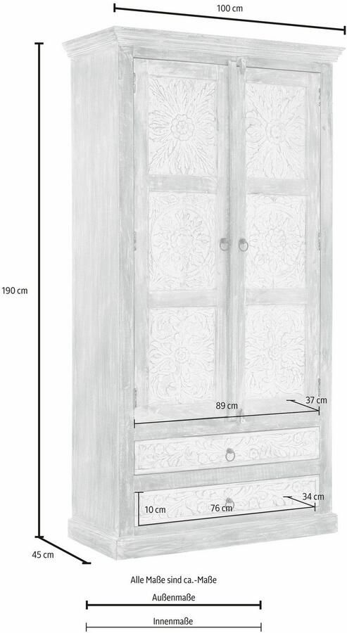 Home affaire Bergkast Malati Breedte 105 cm - Foto 8