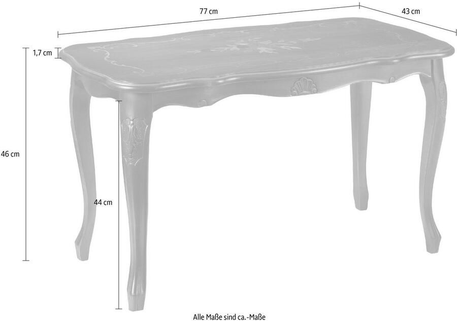 Home affaire Bijzettafel Alina Breedte 77 cm - Foto 5