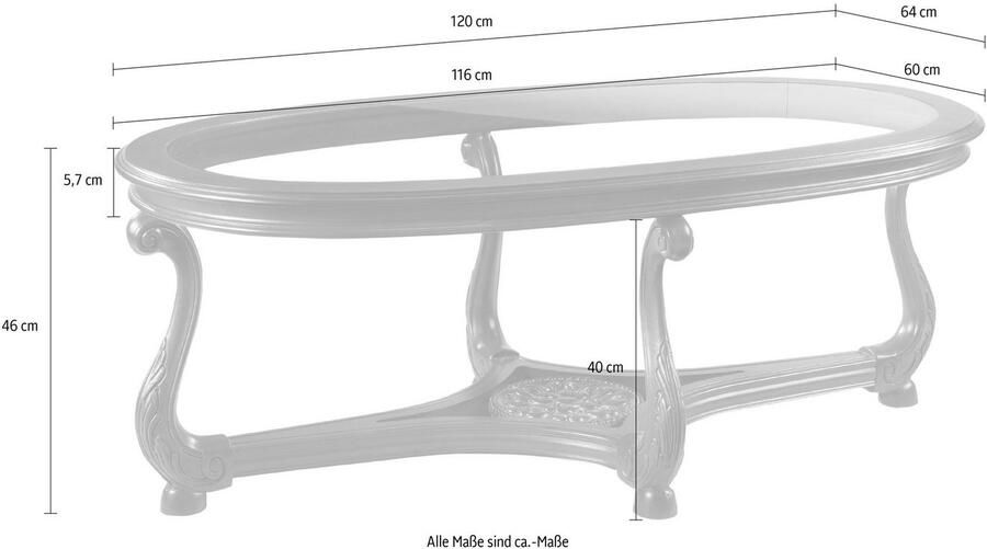 Home affaire Bijzettafel Giotto Breedte 120 cm - Foto 5