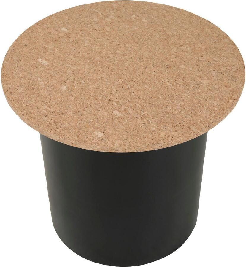 Artistiq Living Bijzettafel Maurita Kurk Set van 2 Zwart Rond - Foto 3