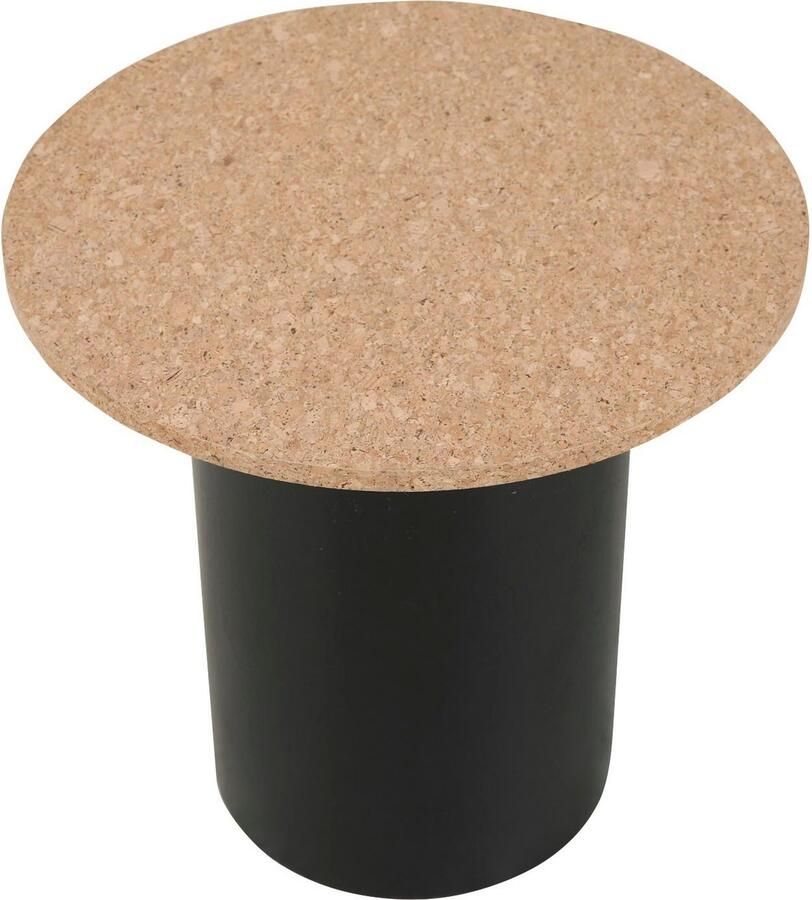 Artistiq Living Bijzettafel Maurita Kurk Set van 2 Zwart Rond - Foto 4
