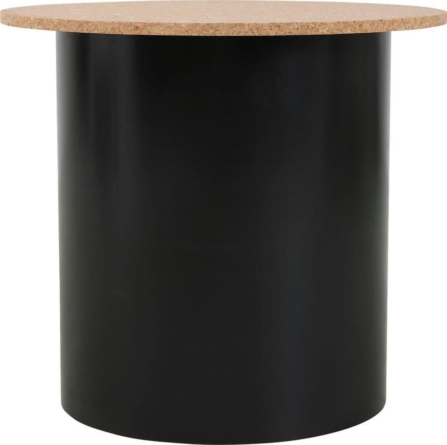 Artistiq Living Bijzettafel Maurita Kurk Set van 2 Zwart Rond - Foto 3