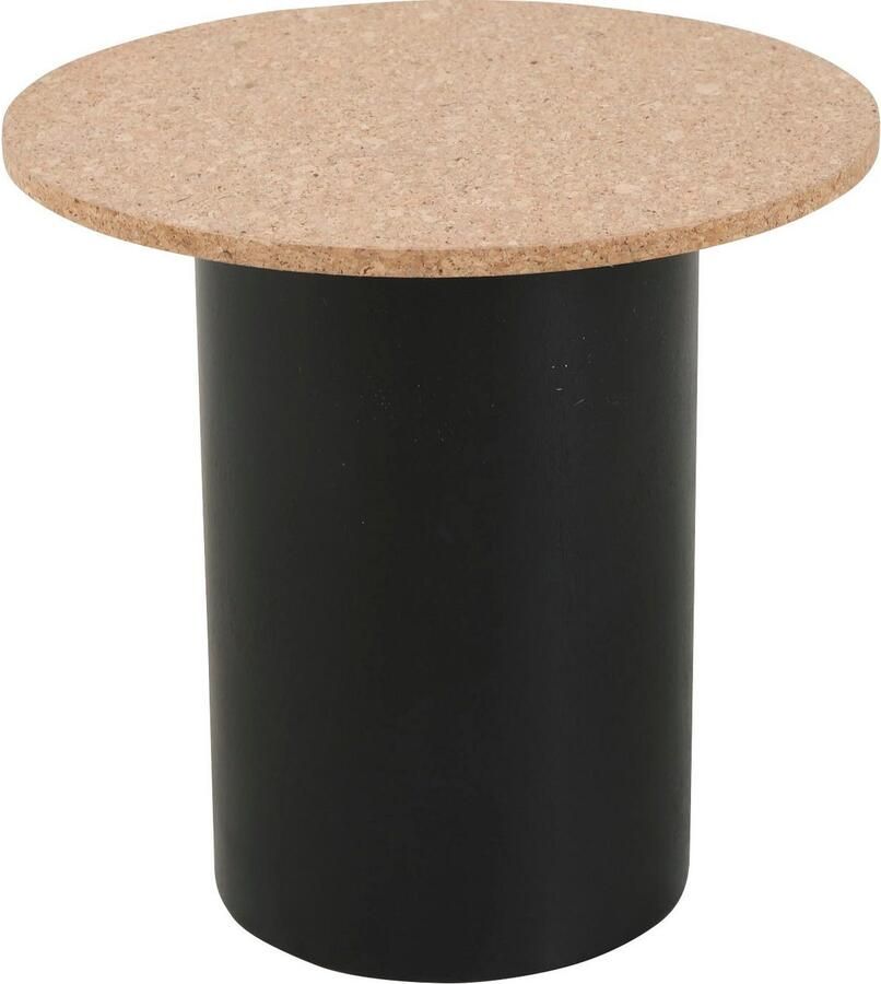 Artistiq Living Bijzettafel Maurita Kurk Set van 2 Zwart Rond - Foto 5