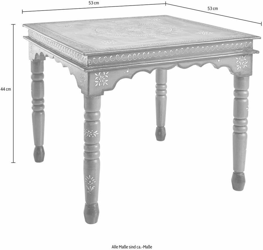 Home affaire Bijzettafel luxueus met de hand beschilderd