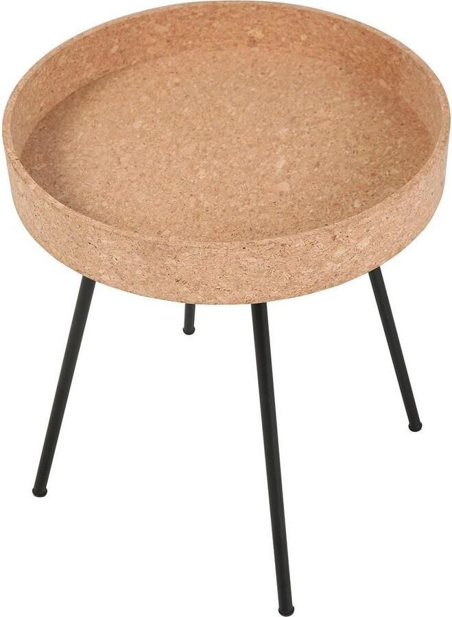 Artistiq Living Bijzettafel Micayla Kurk Set van 2 stuks Hout Rond - Foto 9