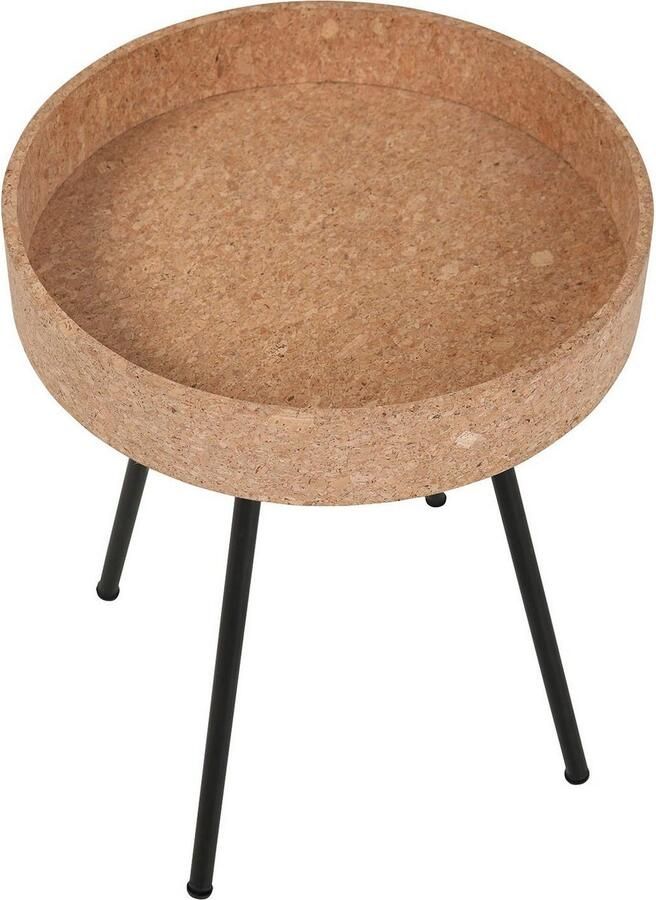 Artistiq Living Bijzettafel Micayla Kurk Set van 2 stuks Hout Rond - Foto 10