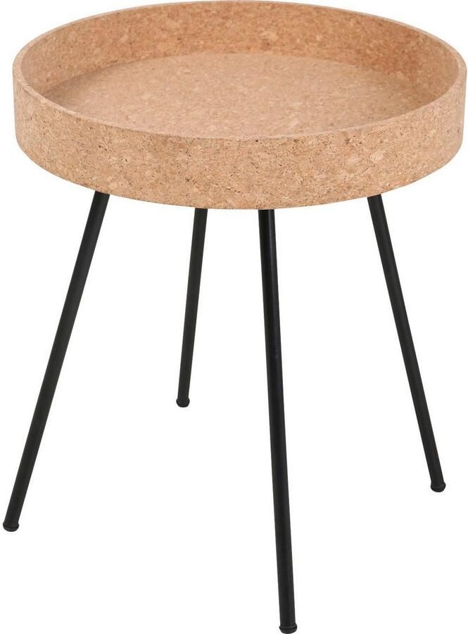 Artistiq Living Bijzettafel Micayla Kurk Set van 2 stuks Hout Rond - Foto 7