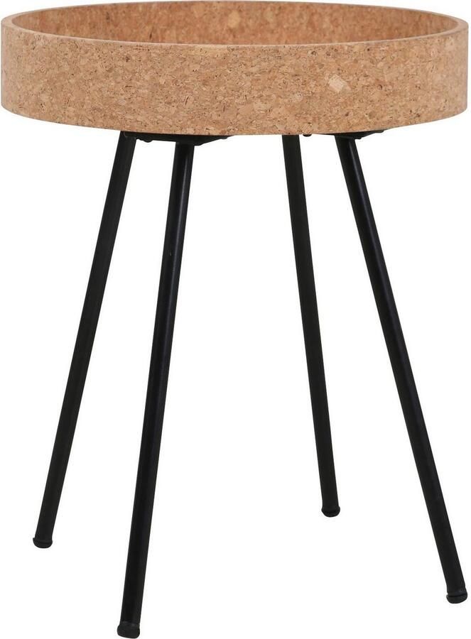 Artistiq Living Bijzettafel Micayla Kurk Set van 2 stuks Hout Rond - Foto 8