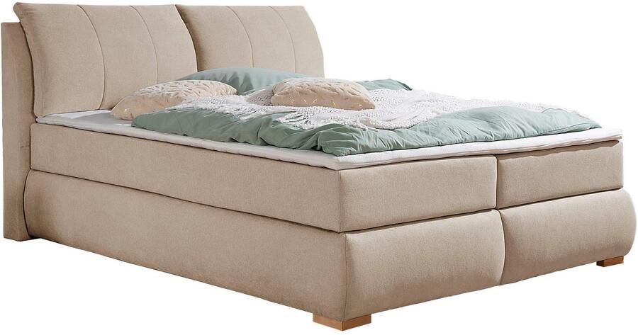 Home affaire Boxspring Breitenthal afneembare rugkussens met klittenband - Foto 7