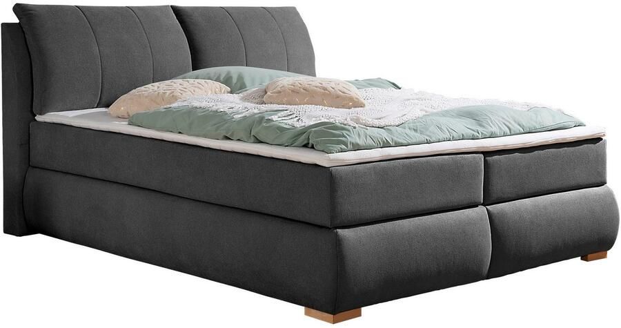 Home affaire Boxspring Breitenthal afneembare rugkussens met klittenband - Foto 8