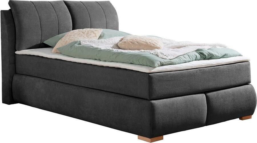 Home affaire Boxspring Breitenthal afneembare rugkussens met klittenband - Foto 6