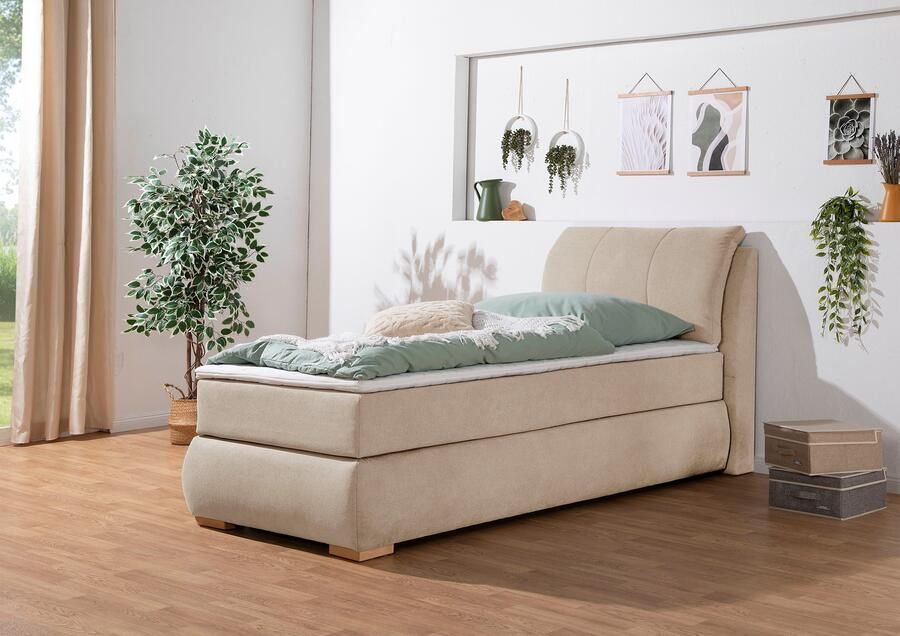 Home affaire Boxspring Breitenthal afneembare rugkussens met klittenband - Foto 5