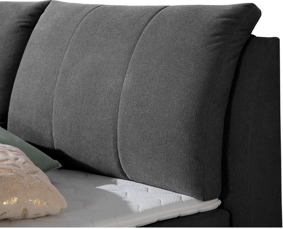 Home affaire Boxspring Breitenthal afneembare rugkussens met klittenband - Foto 2