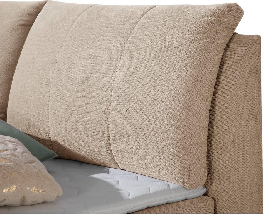 Home affaire Boxspring Breitenthal afneembare rugkussens met klittenband - Foto 3