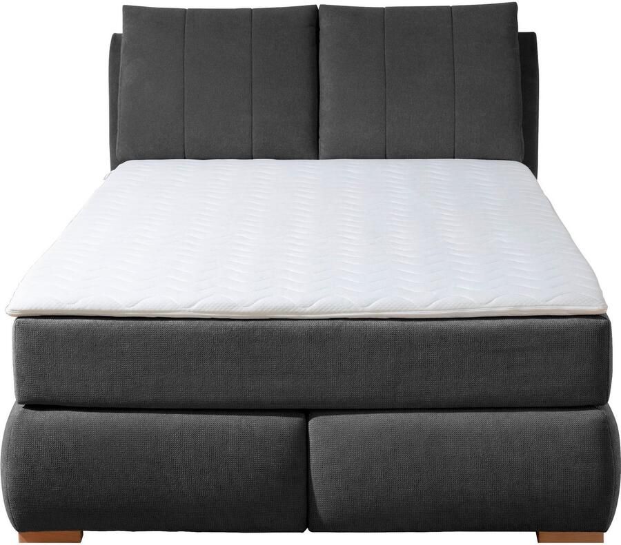 Home affaire Boxspring Breitenthal afneembare rugkussens met klittenband - Foto 2