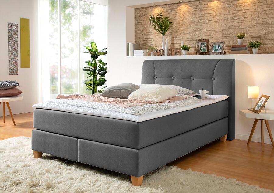 Home affaire Boxspring Calloway incl. topmatras xxl-uitvoering in 4 kleuren 5 breedten 3 matrassoorten - Foto 3