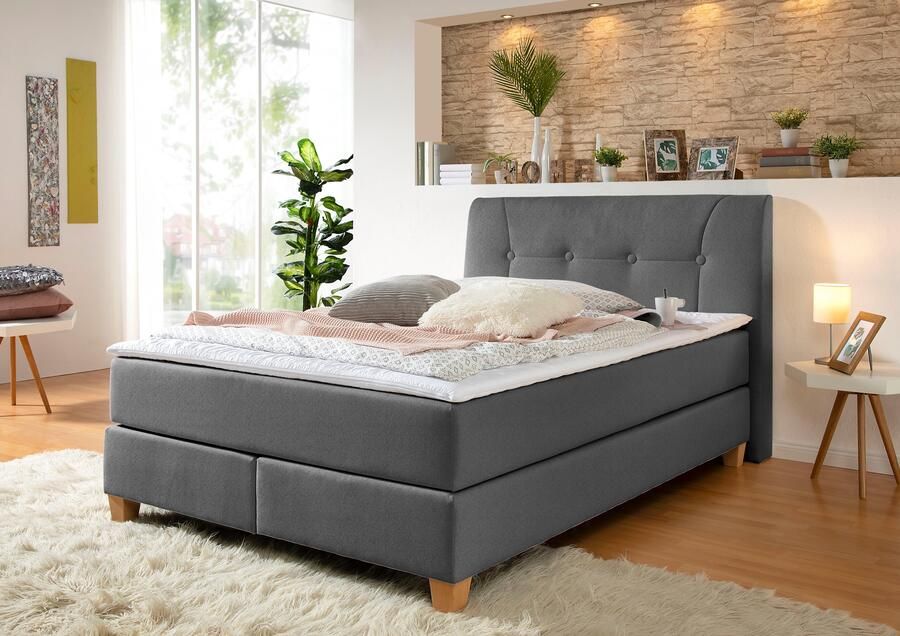 Home affaire Boxspring Calloway incl. topmatras xxl-uitvoering in 4 kleuren 5 breedten 3 matrassoorten - Foto 3
