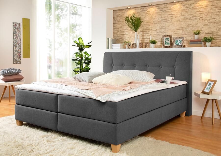 Home affaire Boxspring Calloway incl. topmatras xxl-uitvoering in 4 kleuren 5 breedten 3 matrassoorten - Foto 3