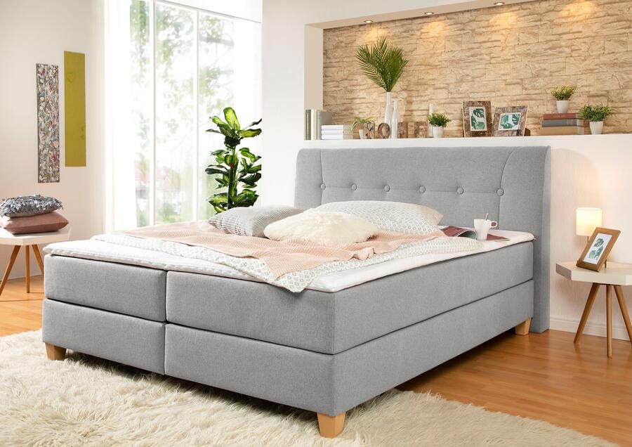 Home affaire Boxspring Calloway incl. topmatras xxl-uitvoering in 4 kleuren 5 breedten 3 matrassoorten - Foto 2