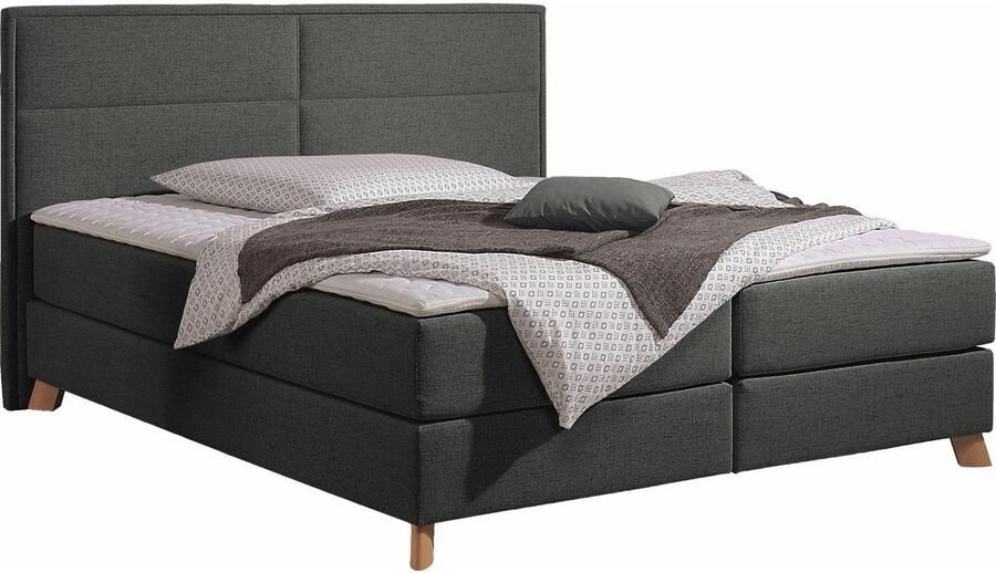 Home affaire Boxspring Caria in 5 breedten 3 matrassen-uitvoeringen 2 hardheden topmatras - Foto 2