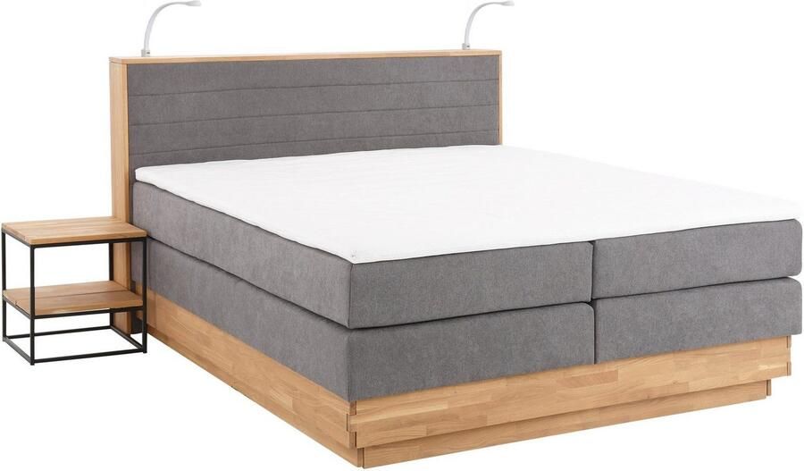 Home affaire Boxspring Cavan Eiken met bedkist & topmatras verschillende hardheden (ook H4) - Foto 15