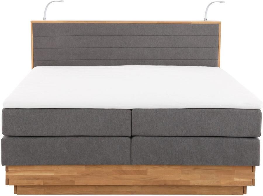 Home affaire Boxspring Cavan Eiken met bedkist & topmatras verschillende hardheden (ook H4) - Foto 2